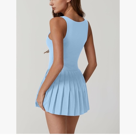 NWT BLUE Pleated Tennis Dress-S - Picture 6 of 13